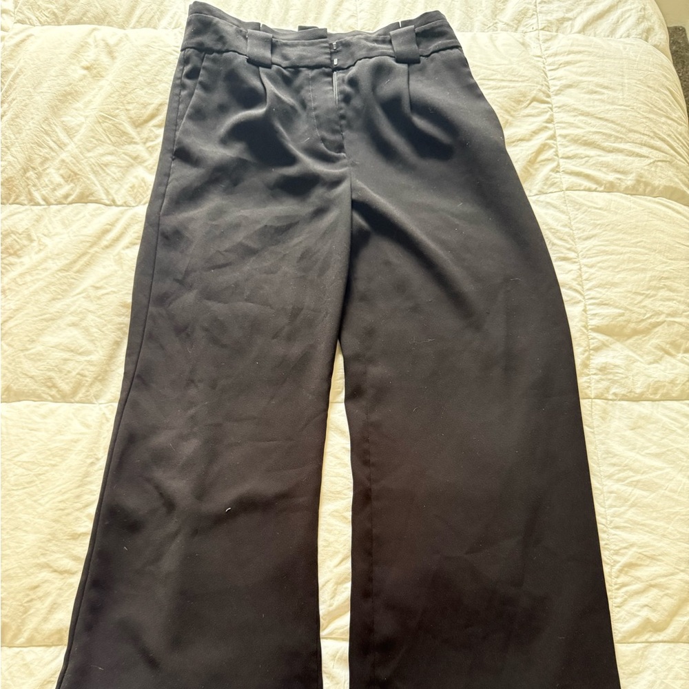 Express Classic Black Wide-Leg Pants